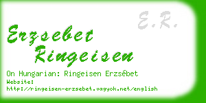 erzsebet ringeisen business card